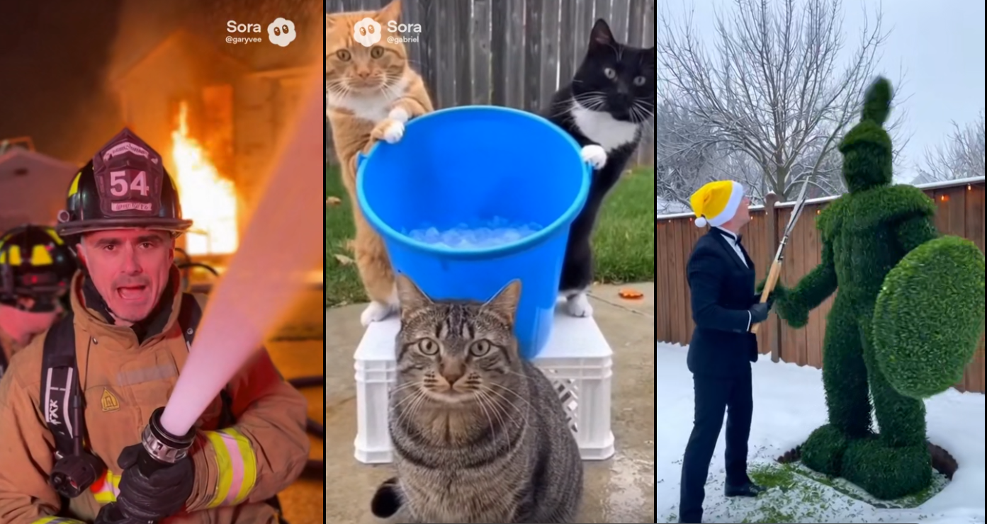 A screenshot of the new SORA app built by Open AI